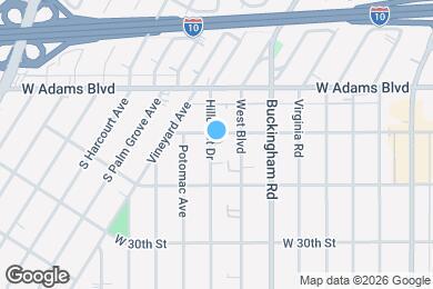 Map image of the property - 2812 3/4 Hillcrest Dr