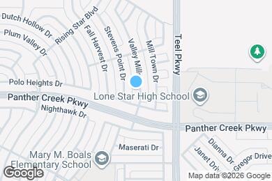 Map image of the property - 13645 Valley Mills Dr