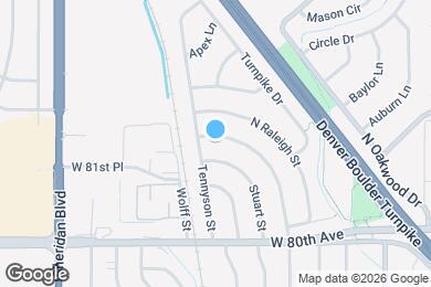 Map image of the property - 8191 Raleigh Pl