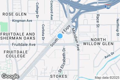 Map image of the property - 1445 Fruitdale Ave