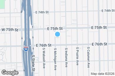 Map image of the property - 7537 S Michigan Ave