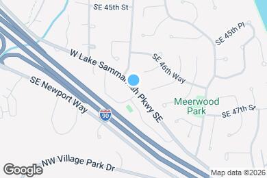 Map image of the property - 4717 W Lake Sammamish Pky SE