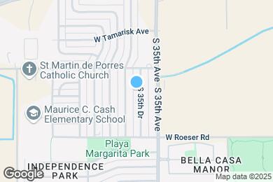 Map image of the property - 4828 S 35th Dr