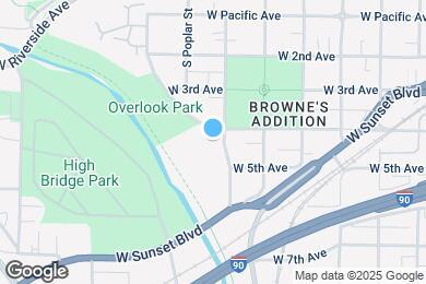 Map image of the property - 406 S Coeur d'Alene St
