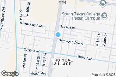 Map image of the property - 3620 Gumwood Ave