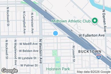 Map image of the property - 2305 W Fullerton Ave