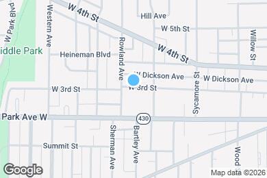 Map image of the property - 473 W 3rd St
