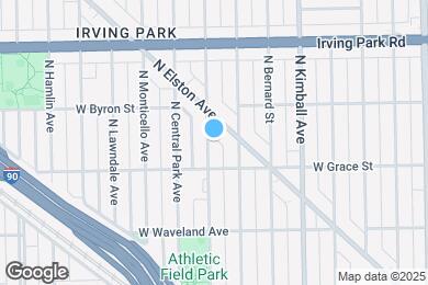 Map image of the property - 3823 N Drake Ave