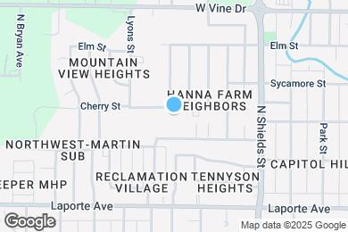 Map image of the property - 1321 Cherry St