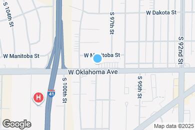 Map image of the property - 9736 W Oklahoma Ave