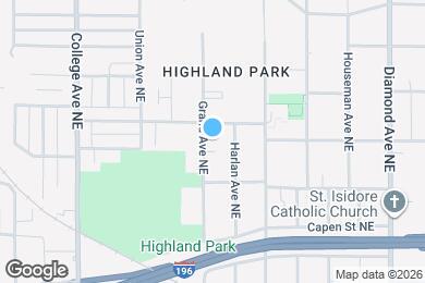 Map image of the property - 740 Grand Ave NE