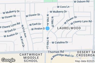 Map image of the property - 3032 N 79th Ln