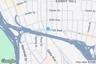 Map image of the property - 188 21st Ave