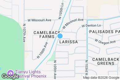 Map image of the property - 10457 W Oregon Ave
