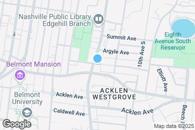 Map image of the property - 12th & Wedgewood