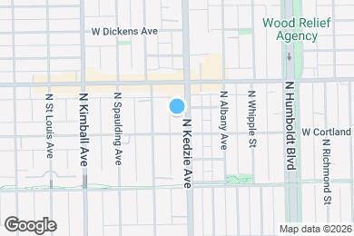 Map image of the property - 1916 N Kedzie Ave
