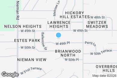Map image of the property - 10524 W 49th Pl