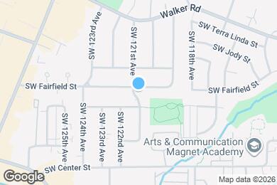 Map image of the property - 12080 SW Fairfield St