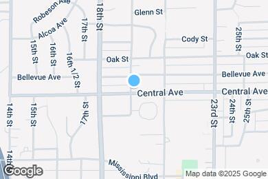 Map image of the property - 1904 Central Ave
