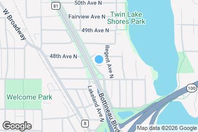 Map image of the property - 4724 Lakeland Ave N