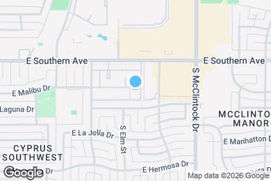 Map image of the property - 1623 E Malibu Dr