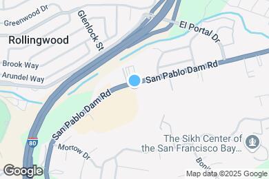 Map image of the property - 3410 San Pablo Dam Rd