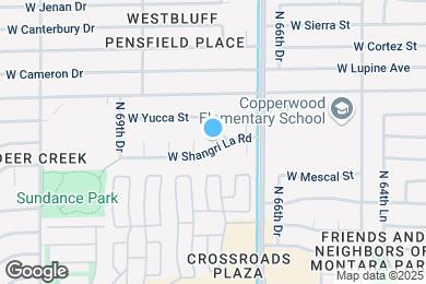 Map image of the property - 6740 W Shangri La Rd