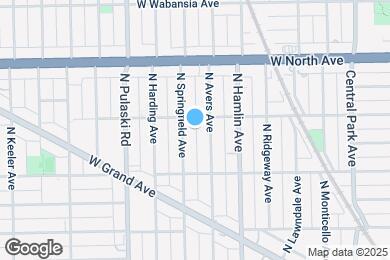 Map image of the property - 1453 N Springfield Ave