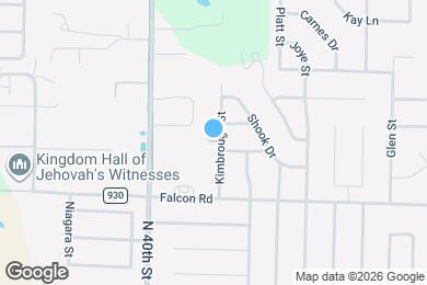 Map image of the property - 1702 Kimbrough St