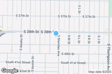 Map image of the property - 3812 S Sheridan Ave