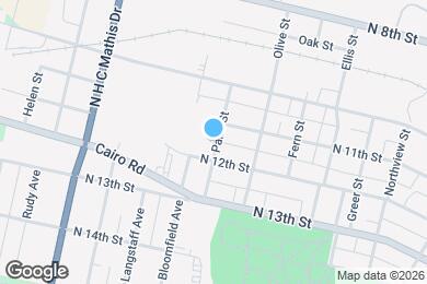 Map image of the property - 1113 Palm St