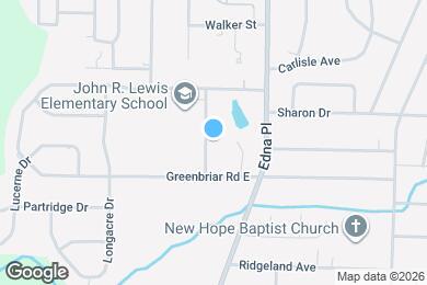Map image of the property - 1350 Brinwood Dr