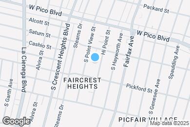 Map image of the property - 1533 Hi Point St