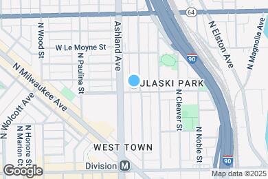Map image of the property - 1400 N Bosworth Ave