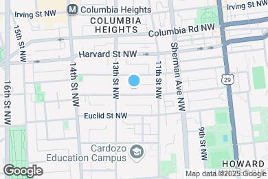 Map image of the property - 1219 Fairmont St NW