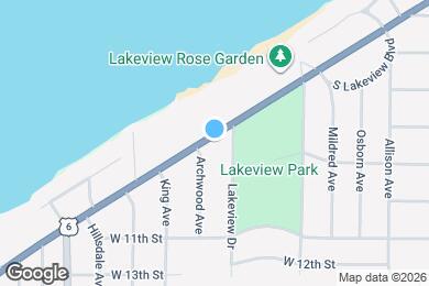 Map image of the property - 1923 W Erie Ave