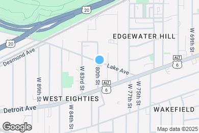 Map image of the property - 7919 Lake Ave