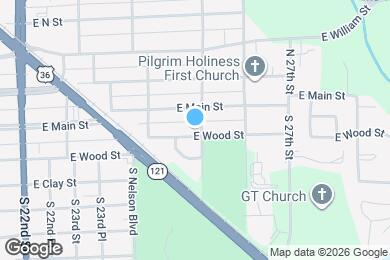 Map image of the property - 2448 E Wood St