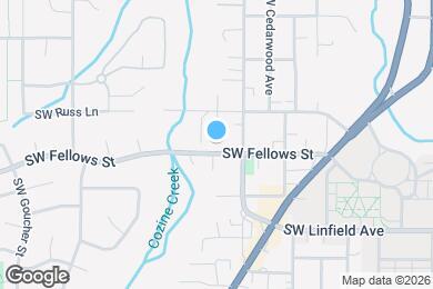 Map image of the property - 827 SW Fellows St