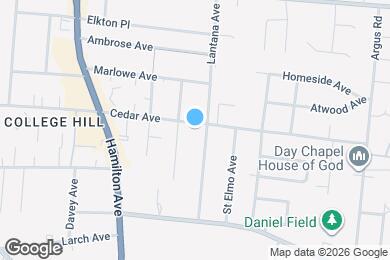 Map image of the property - 1409 Cedar Ave