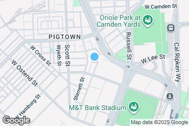 Map image of the property - 900 South Paca Street