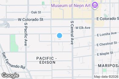 Map image of the property - 343 W Lomita Ave