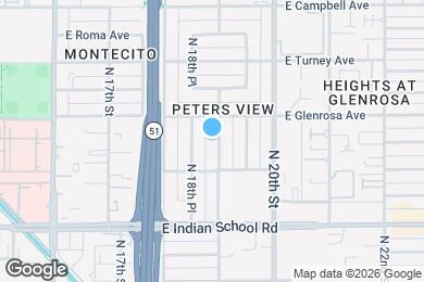Map image of the property - 4212 N 19th St