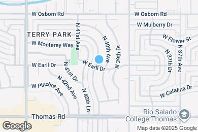 Map image of the property - 3101 N 40th Dr