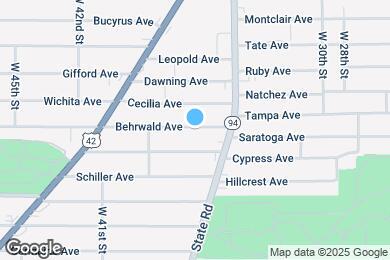 Map image of the property - 3613 Behrwald Ave