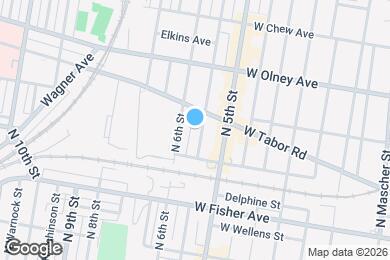 Map image of the property - 5430 N Fairhill St
