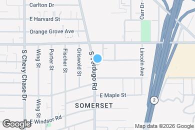 Map image of the property - 412 S Verdugo Rd