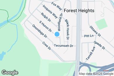 Map image of the property - 102 S Huron Dr