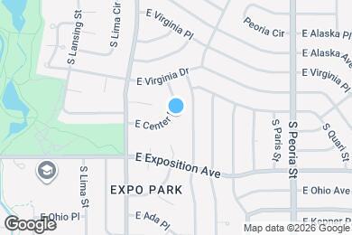 Map image of the property - 11536 E Center Dr
