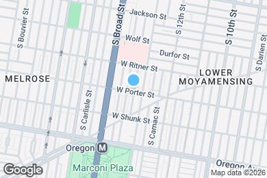 Map image of the property - 1315 W Porter St